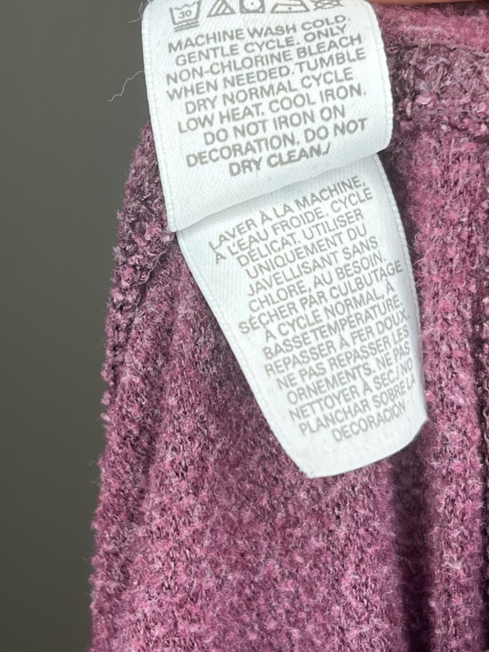 Victoria Secret Maroon Crewneck Sweatshirt Small - Picture 6 of 6
